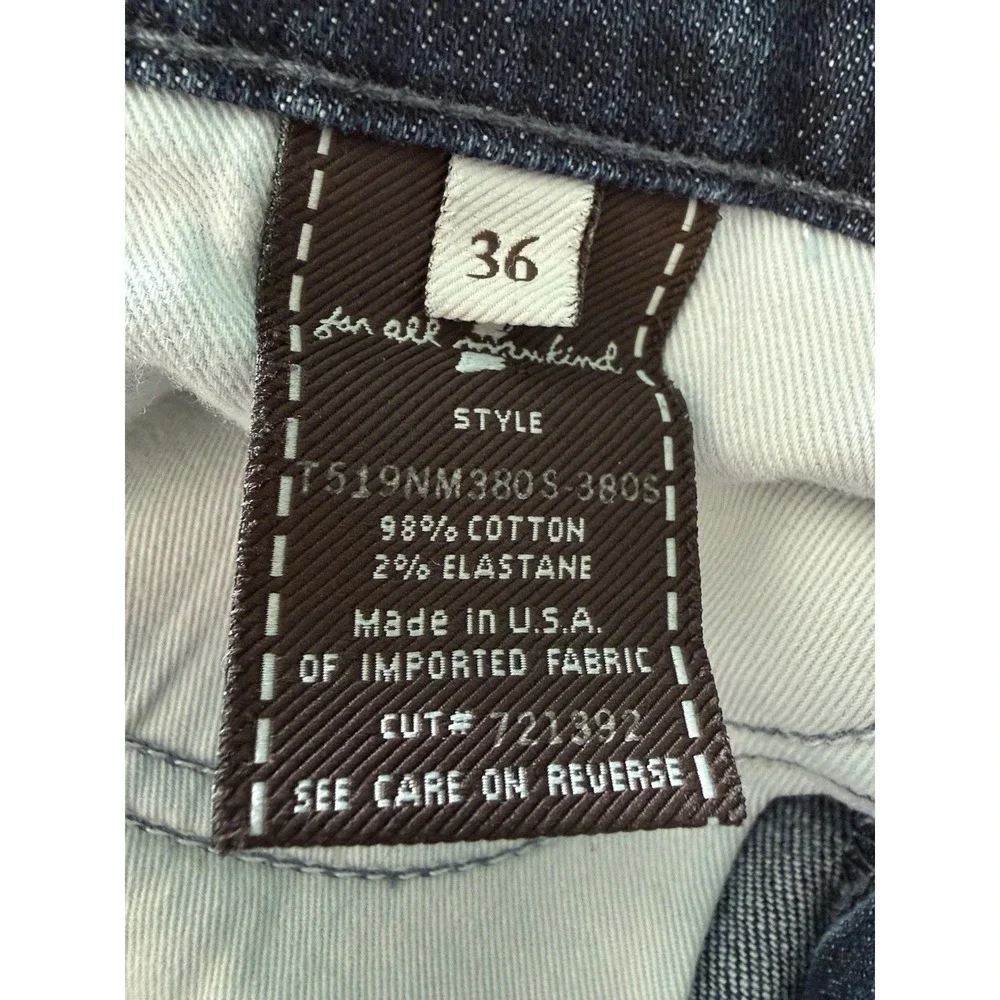 7 For All Mankind The Standard Straight Leg Denim Jeans Button Fly 36x33 USA
